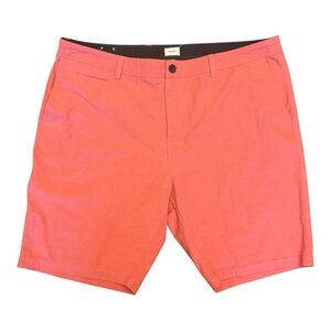 7 Diamonds Momentum Textured Hybrid Performance Shorts Quick Dry in Red Men's 42
